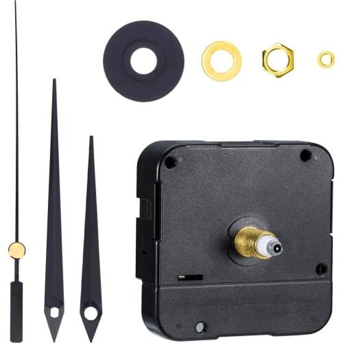 Creative Practical DIY High Torque Clock Mechanism, 3/ 10 Inch Maximum Dial Total Shaft Length (Black) Thickness, 4/ 5 Inch