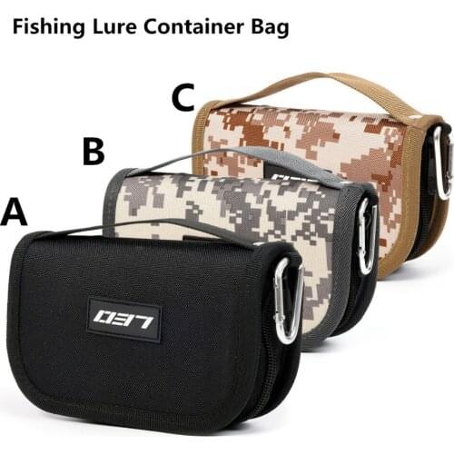 Multi-Purpose Lure Bag Portable Fishing Tackle Storage Container Double Side Canvas Zipper Case Jig Carp Accessories Tool Pesca