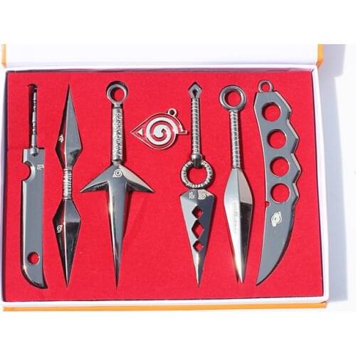 Hatake Kakashi Deidara Kunai Shuriken Weapons Pendant Cosplay