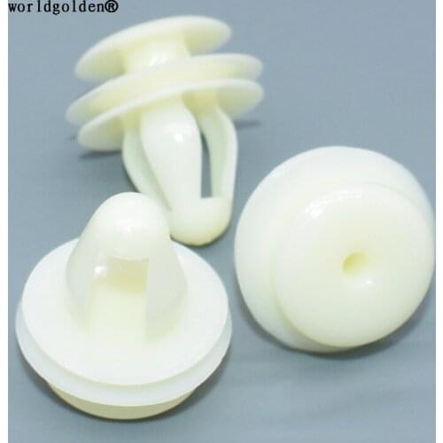 Worldgolden 100pcs Door Trim Panel & Garnish Retainer for Toyota#67771-30070 67771-32080 Subaru#94078FC010,Mitsubishi#MB608410