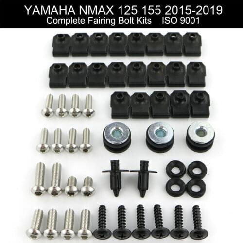 Fit For Yamaha NMAX 125 155 2015-2017 2018 2019 Complete Cowling Bolts Kit Cvering Bolts Screws Clips Nuts Set Stainless Steel