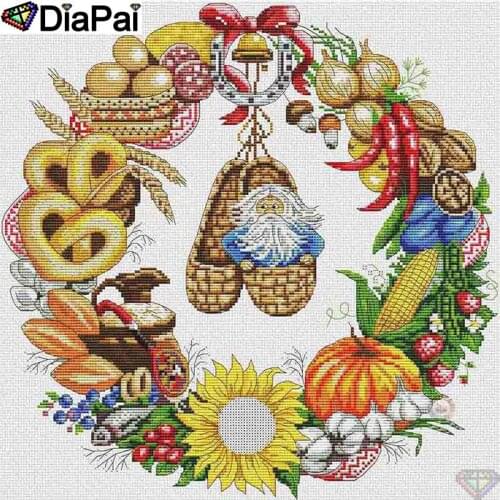 DiaPai 100% Full Square/Round Drill 5D DIY Diamond Painting "Garland old man" Diamond Embroidery Cross Stitch 3D Decor A20994
