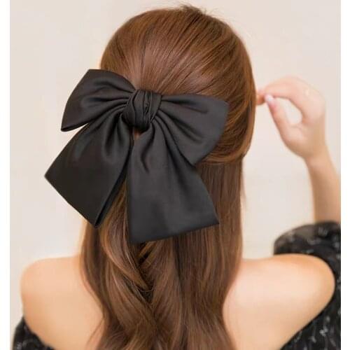 Big Bows Barrette Headband Fabric Elastic Hair Bands Women Girls Hair Accessories Fashion Korean Hair Clip Accessories