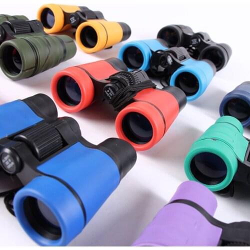Telescope 4x30 Rubber Binoculars Technology Model Outdoor Learning Education Colorful Creative Toys Gifts For Children Kids Boy