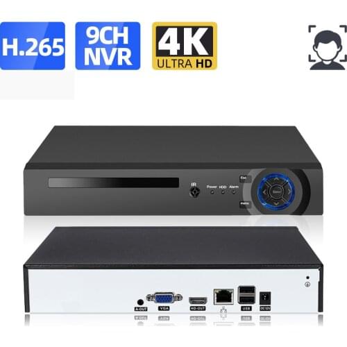 H.265 8 Channel NVR 4K Network Video Recorder 8CH CCTV Video Surveillance Recorder For IP Camera 4K 9CH NVR 5MP ONVIF XMEYE HDD