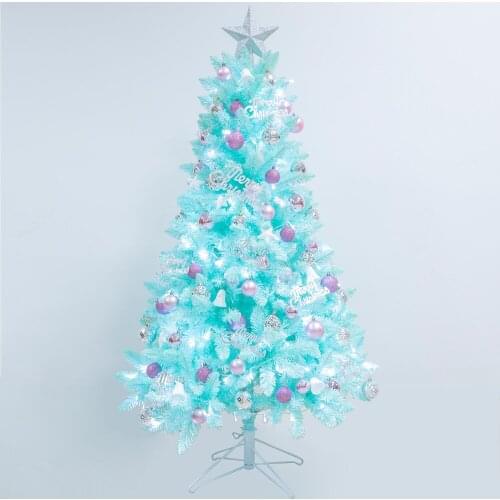 Blue Christmas Tree With Decorative Accessories Xmas Tree Decor 120cm/4ft