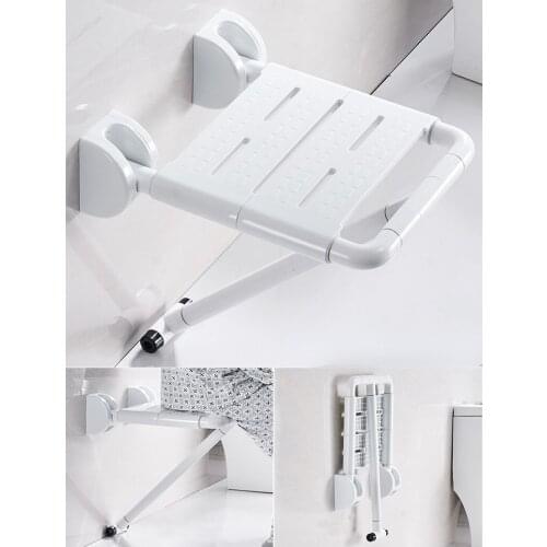 Bathroom folding stool shower chair wall hanging antiskid toilet sitting bath elderly bath stool shoes