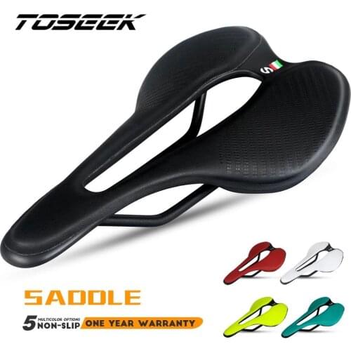 TOSEEK Comfort Bicycle Saddle Breathable Seat Cushion Shockproof Waterproof Ergonomics MTB Road Bike Saddle Bike Accessorie
