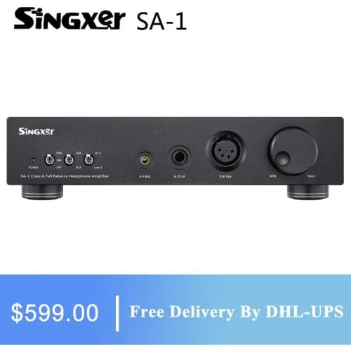 Singxer SA-1 Headphone Amplifier Fully Balanced Discrete Class A Amp SA1 Support XLR/6.35mm/4.4mm Multi Interface Preamp