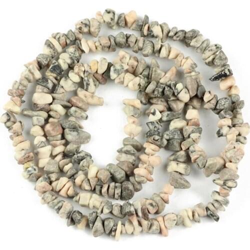 YHBZRET Natural speckle stone Irregular Gravel Stone beads 86cm strand Chips beads for Jewelry making bracelet Diy accessories