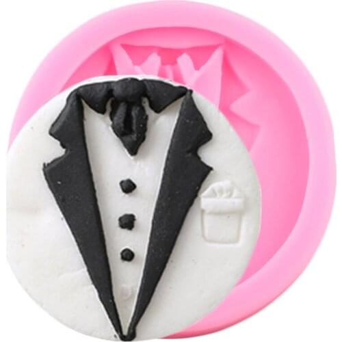Bridegroom Silicone Mold Wedding Cupcake Topper Sugarcraft Chocolate Fondant Mould Cake Decorating Tools Resin Clay Candy Molds