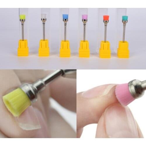HOT 2Pcs/lot Nail Drill Brushes Electric Machine Files Manicure Nail Dust Bit Brush Cleaning Drills Accessories