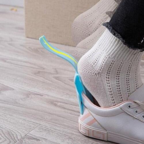 2PC Lazy Shoe Helper Lazy Unisex Wear Shoe Horn Helper Shoehorn Shoe Easy on and off Shoe Sturdy Slip Aid Tool