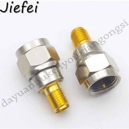 3 PCS RF coaxial coax adapter F Type Male Jack to SMA Female Plug Straight F connector to SMA Connector