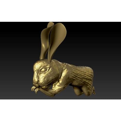 3D model for cnc or 3D printers in STL file format -Lovely rabbit