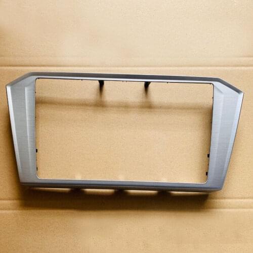 8 inch MIB 3 CD box trim silver paint Radio frame PANEL CD Plates For Passat B8 2018