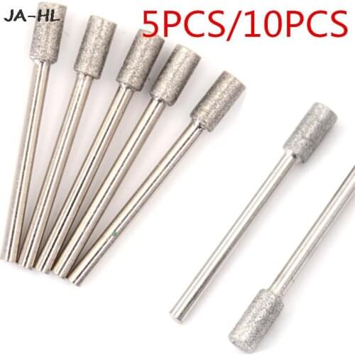 5/10PCS Diamond Chainsaw Sharpeners Burr Stone File Chain Saw Sharpening Diamond Drills