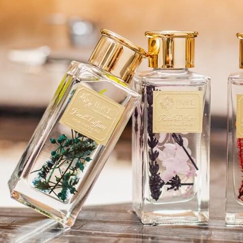 150ml Preserved Fresh Flower Series Reed Diffuse Arometherapy Home Fragrance Perfume Last about 90days with Dried Flower inside