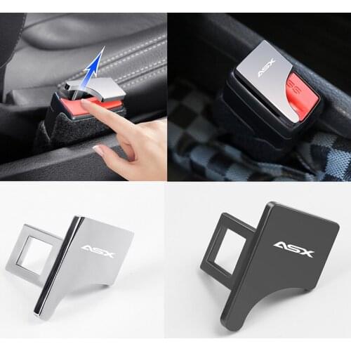 Car Belt Buckles Car Seat Safty Belt Alarm Canceler Stopper for Mitsubishi asx lancer outlander pajero car Accessories
