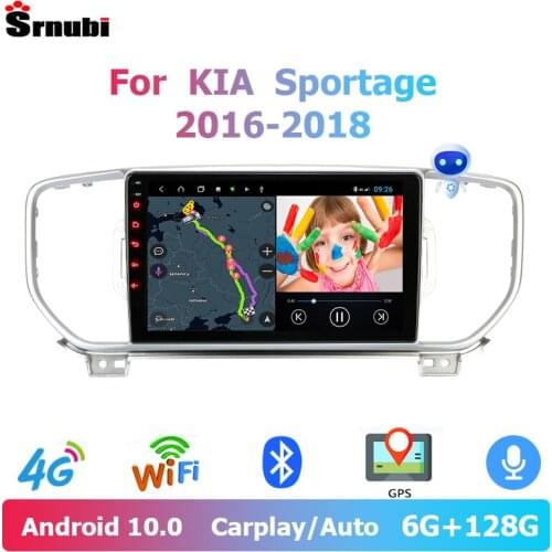 Srnubi Android 10 Car Stereo Radio Multimedia Video Player Speaker DVD for KIA Sportage KX5 2016 2017 2018 2 Din Navigation GPS