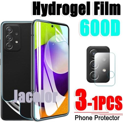 Safety Hydrogel Film For Samsung Galaxy A52 4G/5G Back Screen Protector Camera Glass Samsumg Glaxy A 52 Soft Water Gel Film HD