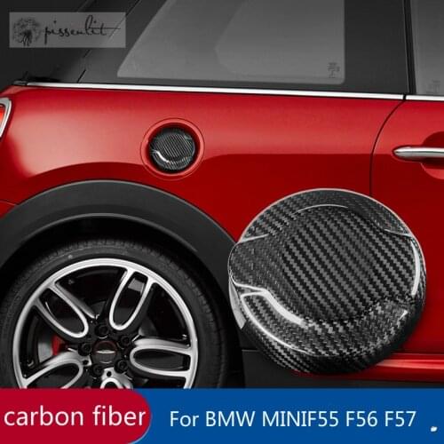 For BMW MINI COOPER S F55 F56 F57 JCW Accessories Fuel Tank Cap Carbon Fiber Car Fuel Tank Decal Pad Gas Cap Sticker Protector