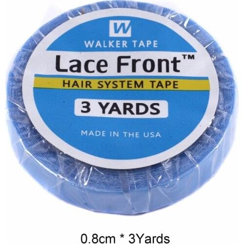 1 Roll 0.8CM*3 Yards Super Hair Blue Double-Sided Adhesive Tape For Hair Extension/Lace Wig/Toupee