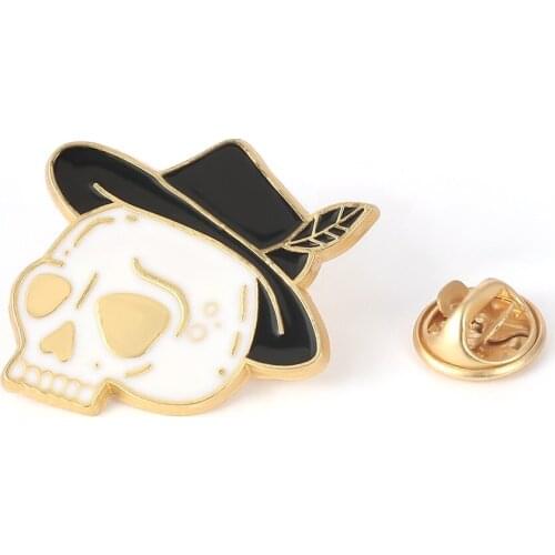 FEMINIST Agenda Book Black Enamel Brooch Pin Badges Skull Brooches Lapel Pin Backpack Bag Accessories Gift for Men Women