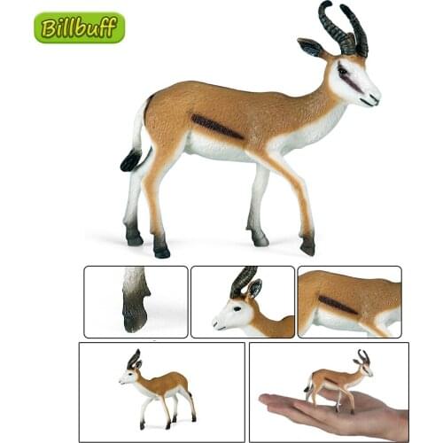 2021 Simulation Wild Animal Plastic Action Models Solid Antelope Figures Collection Educational Toys for Children Ornaments Gift