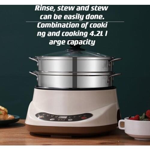 Multifunctional Electric Frying Electric Heating Electric Skillet Household Electric Hot Pot Non-Stick Integrated Pot