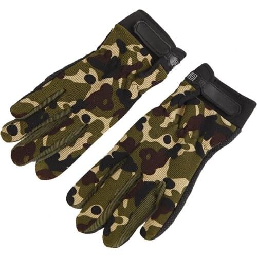 1Pair Outdoor Sports Gloves Fitness Breathable Non-slip Full Finger Gloves Cycling Gloves