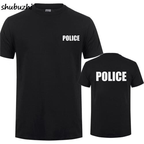 POLICE SWAT SECURITY Printing T-Shirt For Man Woman CSI Fancy Dress Novelty Cops Workwear Cotton Short Sleeve O Neck T Shirt Tee