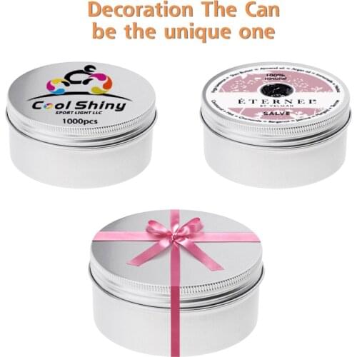 10Pcs/Set Empty Aluminum Lip Balm Salves Ointments Tins Cans Screwcap Loose Tea Leaves Container Jar Round 15g