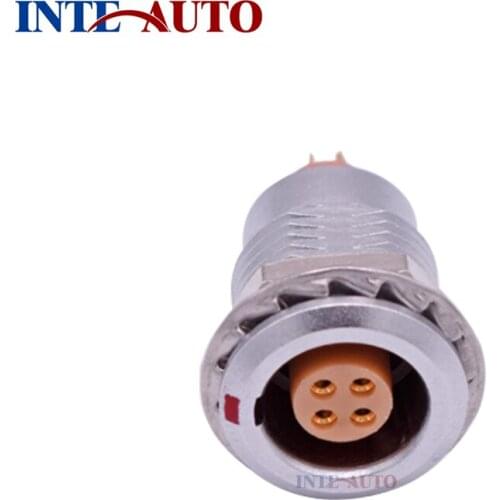 Self-locking push pull metal circular female connector, SIZE 0B, 4 Position,compatible B series EZGG.0B.304