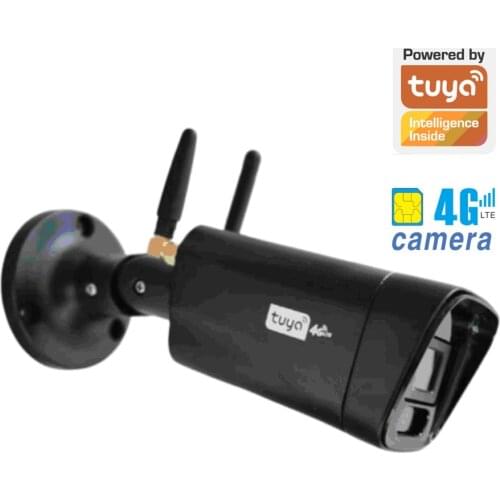 TUYA 4G camera All metal waterproof shell wireless 4G SIM card network IP Cam HD1080p CCTV 4G LTE RJ45 Ethernet SD cloud storage