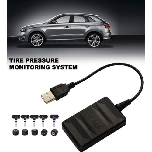 Android Navigation Tire Pressure Monitoring System Spare Tyre Internal External Sensor USB TMPS 5Pcs