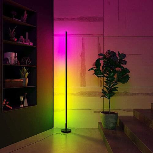 Nordic Indoor LED Floor Lamp Modern Simple Corner Rod Floor Light for Living Room Bedroom Atmosphere Standing Light