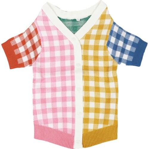 Pet Dog Cardigan Winter Dog Sweater Coat Puppy Yorkshire Clothes Poodle Bichon Pomeranian Schnauzer french bulldog clothing