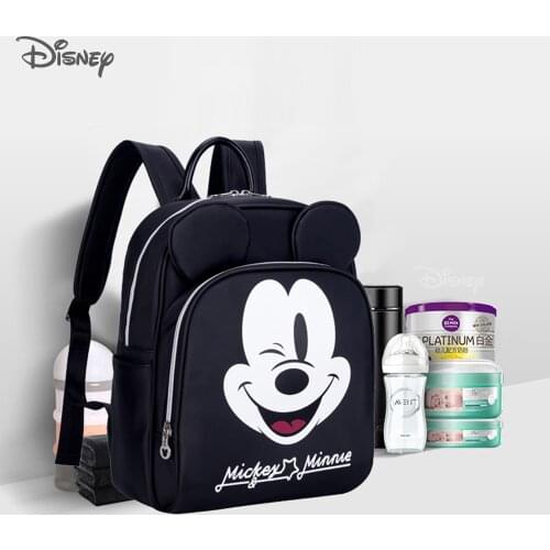 Disney Waterproof Outdoor Travel Nappy Backpack Bag Mummy Large Capacity Stroller Bag Mom Baby Designer Nursing Diaper Bags