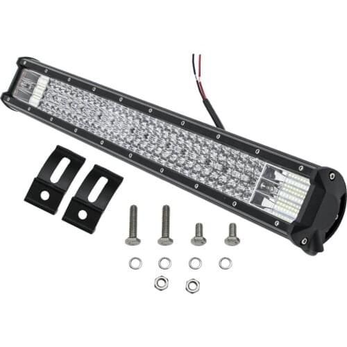 23" 4x4WD LED Work Light Bar for Quad Row Flood Spot Offroad SUV