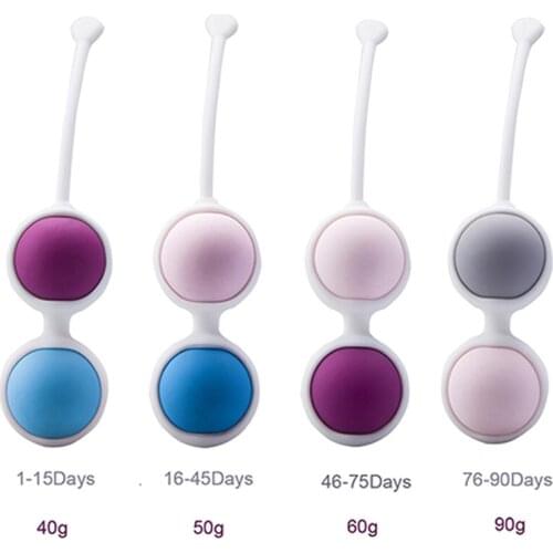 Vaginal Ball Silicone Vagina Tight Exercise Trainer Koro Kegel Ball Ball Waterproof 4 Balls Bead Adult Sex Toy for Woman TK-ing