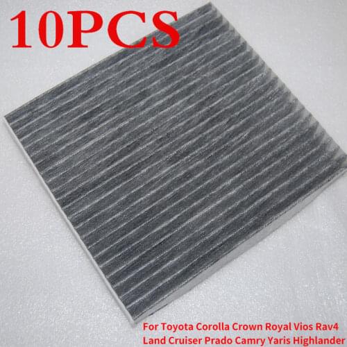 CAPQX 10PCS Cabin air filter 87139-0N010 for TOYOTA Corolla,Crown Royal,Vios,Rav4,Land Cruiser Prado,Camry,Yaris,Highlander