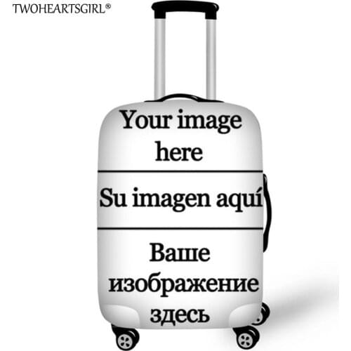 Customize Your Image / Name / Logo Luggage Cover Suitcase Protective Covers Elastic Anti-dust Case Cover For 18-32 Inch Trolley