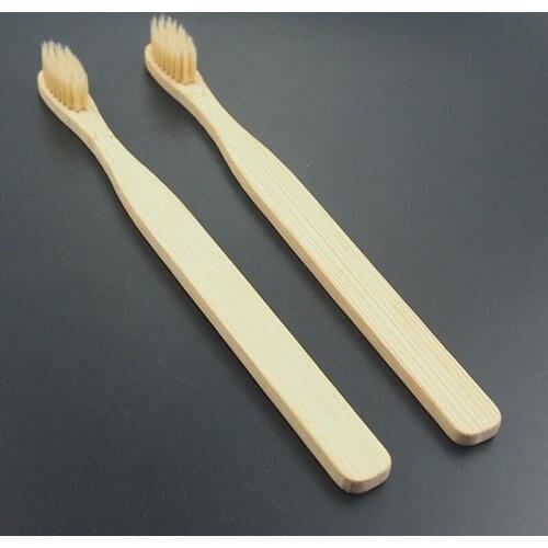 DR.PERFECT Free Shipping 2 Pieces/ lot Extra Soft Bristle Natural Beige BPA Free Nylon Bristle Toothbrush