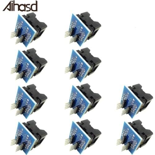 10PCS/LOT SOP8 To DIP8 Narrow Socket 24 93 Conversion Block 150mil Programming Test Block Programmer Adapter