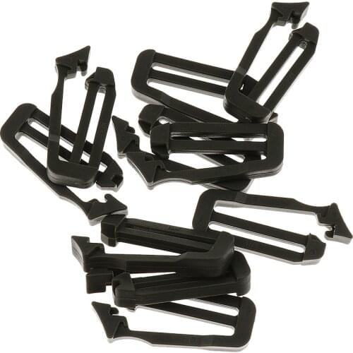 10pcs Outdoor 25mm Molle Webbing Connecting Clips Strap Buckle Backpack Bag Clip