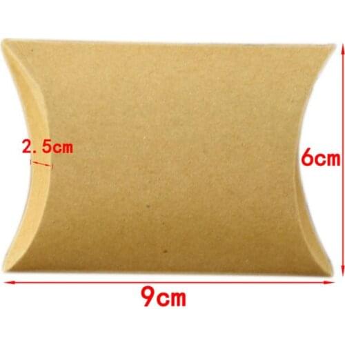 100pcs Pillow Shape Favor Candy Box Bag Craft Paper Wedding Favor Gift Boxes Bags Baby Shower Home Wedding Party Birthday Supply