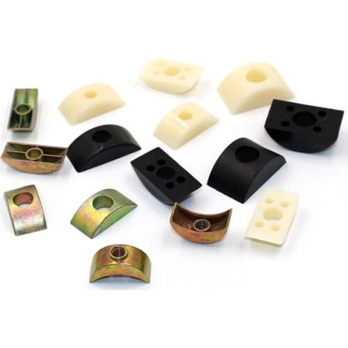 4pcs M6-M10 Half Moon Pad Semicircular Pads Nut Executive Desk Connector 4 In 1 Alloy Crescent Mat