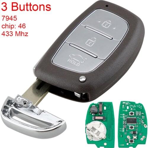 433MHz Keyless Smart Remote Car Key Fob with PCF7945A ID46 CHIP for Hyundai Tucson 2014 2015 2016 Hyundai IX35 2013 2014 2015
