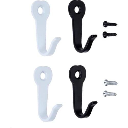 5Pcs 40*22mm Zinc Alloy Mini Wall Mounted Hooks Kitchen Bathroom Door Coat Hanging Hooks Closet Towel Bag Hanger Storage Holder
